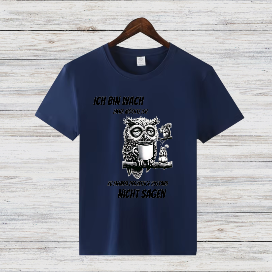 Eulen Statement Shirt | Lustiges Winterdesign | Humorvolles Weihnachtsgeschenk | Damen T-Shirt für kalte Tage