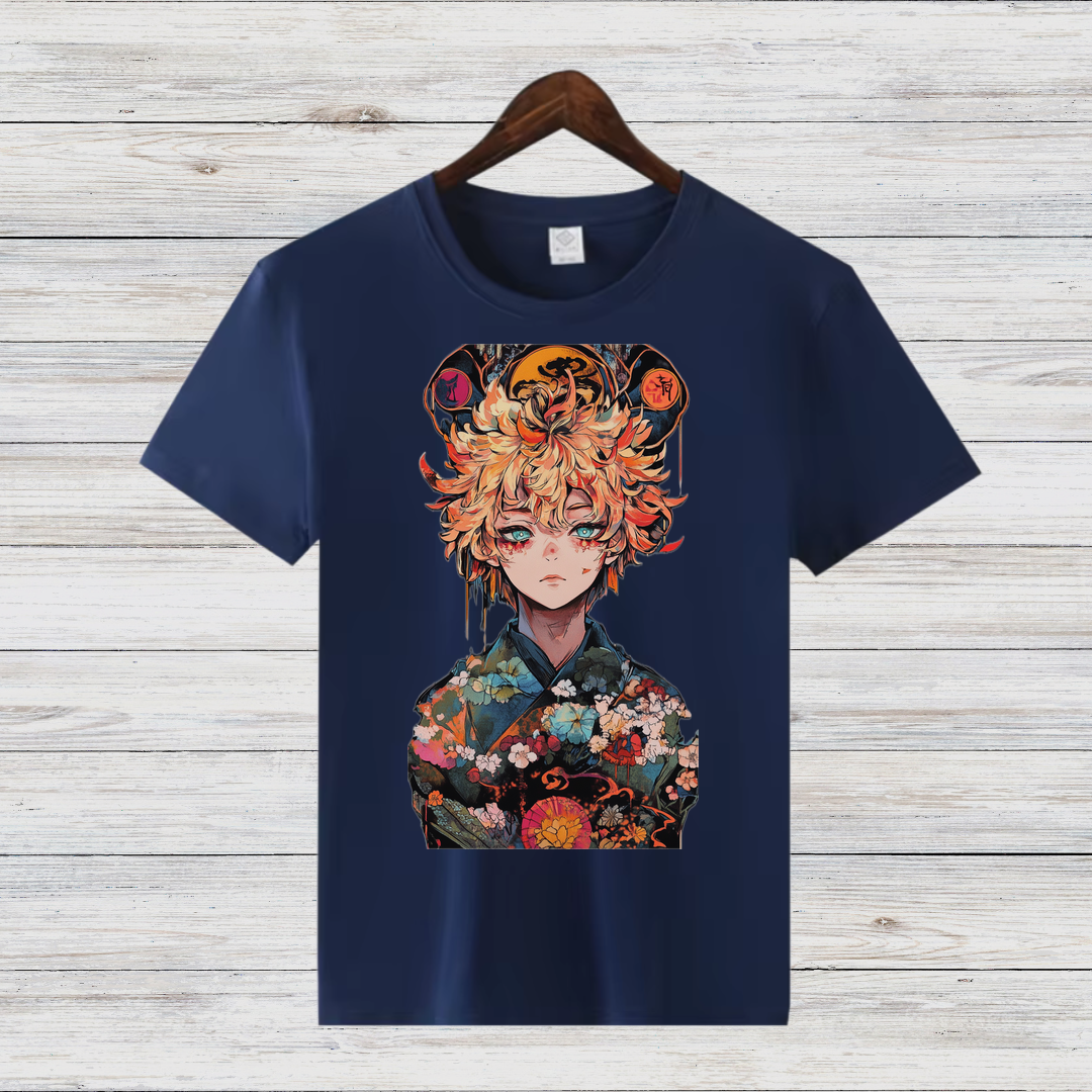 Anime Art Shirt | Stylisches Baumwollshirt | Winter Fashion für Fans | Japanisches Design T-Shirt
