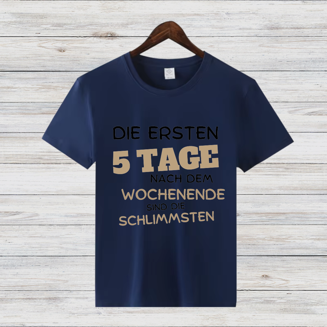Montagshasser Shirt | Lustiges Sprüche T-Shirt | Perfektes Geschenk für Morgenmuffel | Witziges Statement Shirt für Büro & Alltag