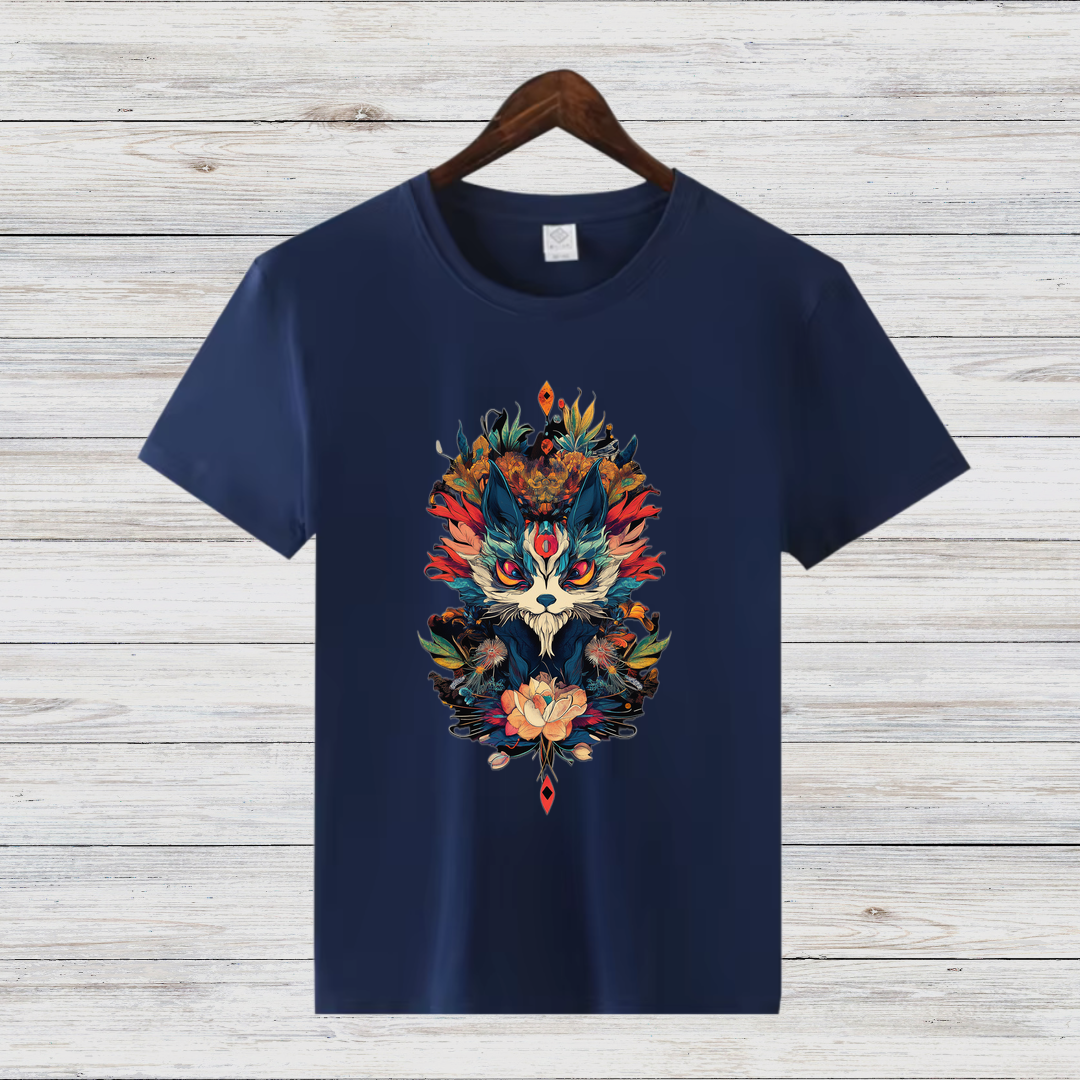 Mystischer Waldgeist | Fantasy T-Shirt | Magisches Tiermotiv | Kunstvolles Design für Naturliebhaber