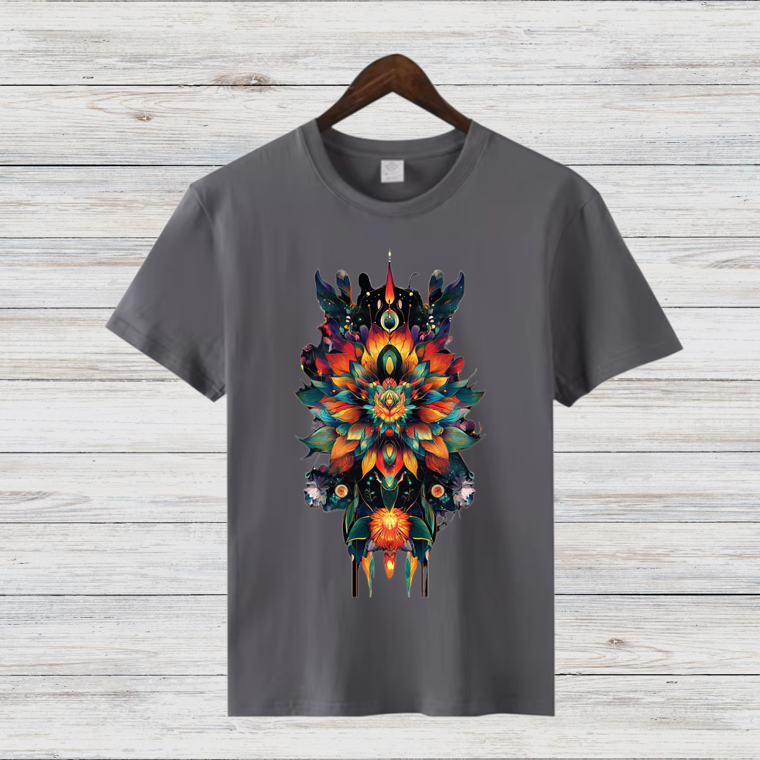 Magisches Blumen-Shirt | Künstlerisches T-Shirt | Boho Style | Fashion Statement für kreative Seelen