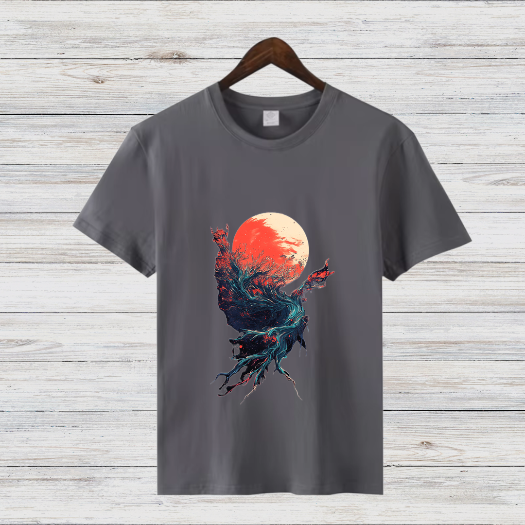 Mystisches Naturdesign | Stylisches Kunst T-Shirt | Fantasy Shirt für Naturliebhaber | Modernes Statement Shirt