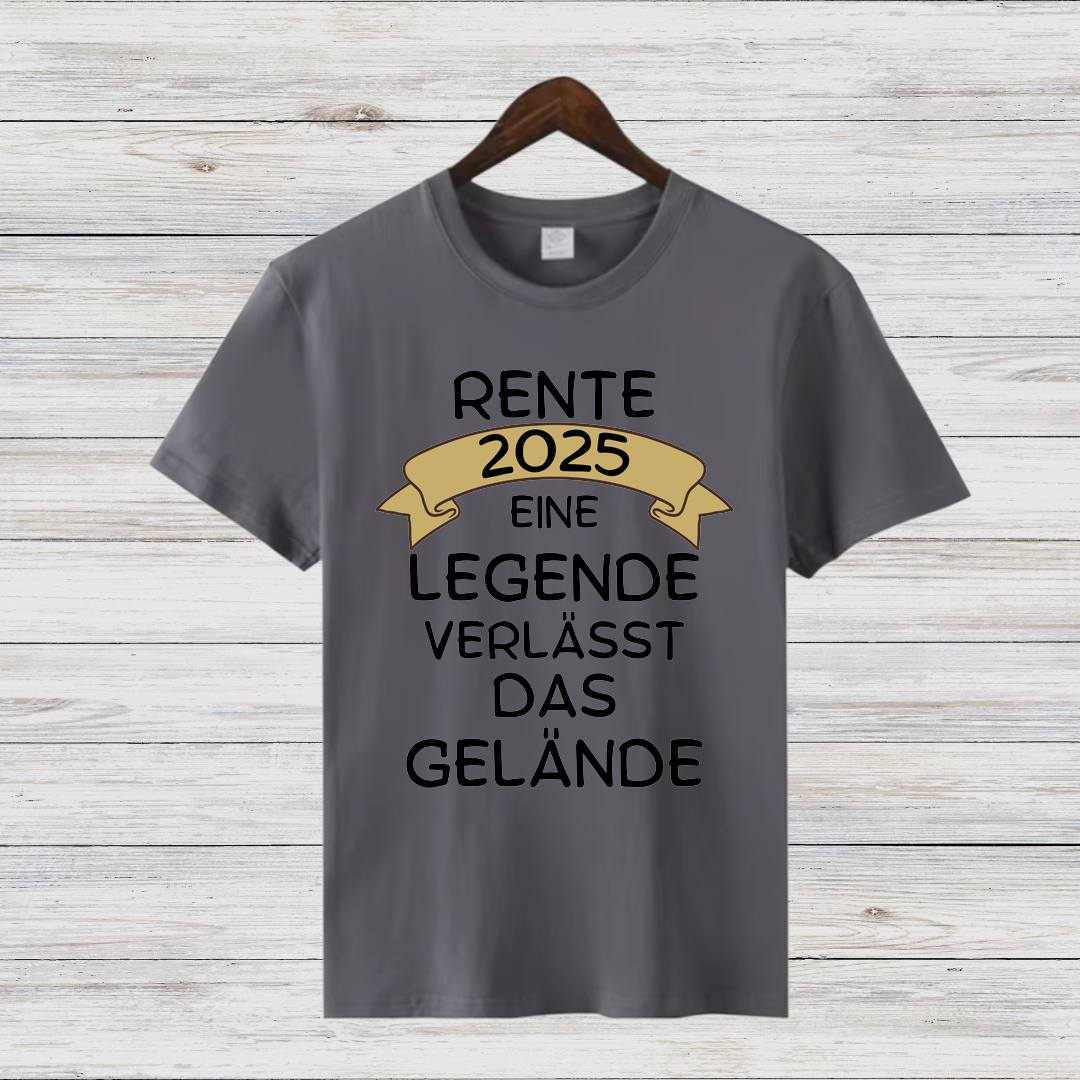 Rente 2025 Shirt | Lustiges Abschiedsgeschenk | Legendäres Ruhestand T-Shirt | Geschenkidee für Rentner