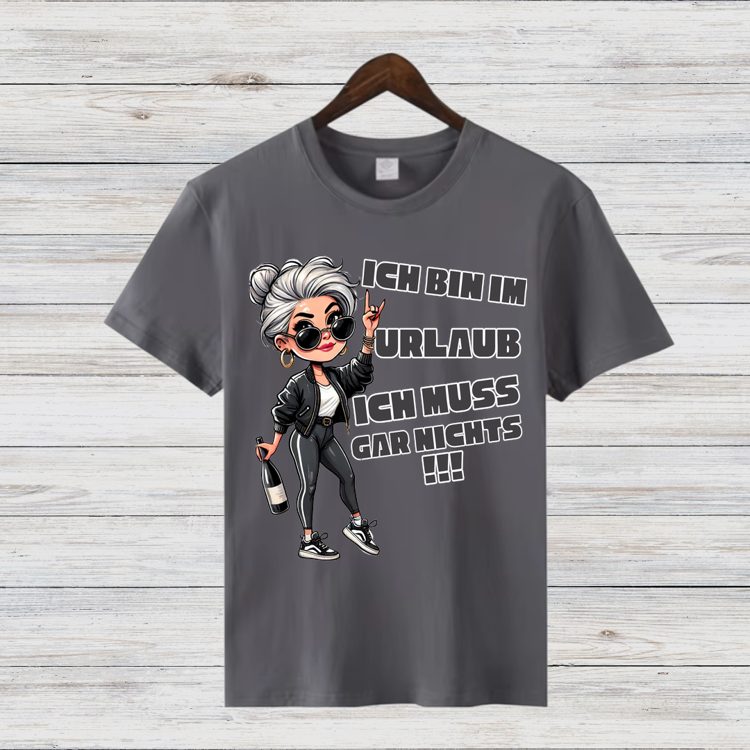 Urlaubsshirt | Lustiges Statement-Shirt | Entspanntes Freizeitshirt | Cooles Geschenk für Reisende