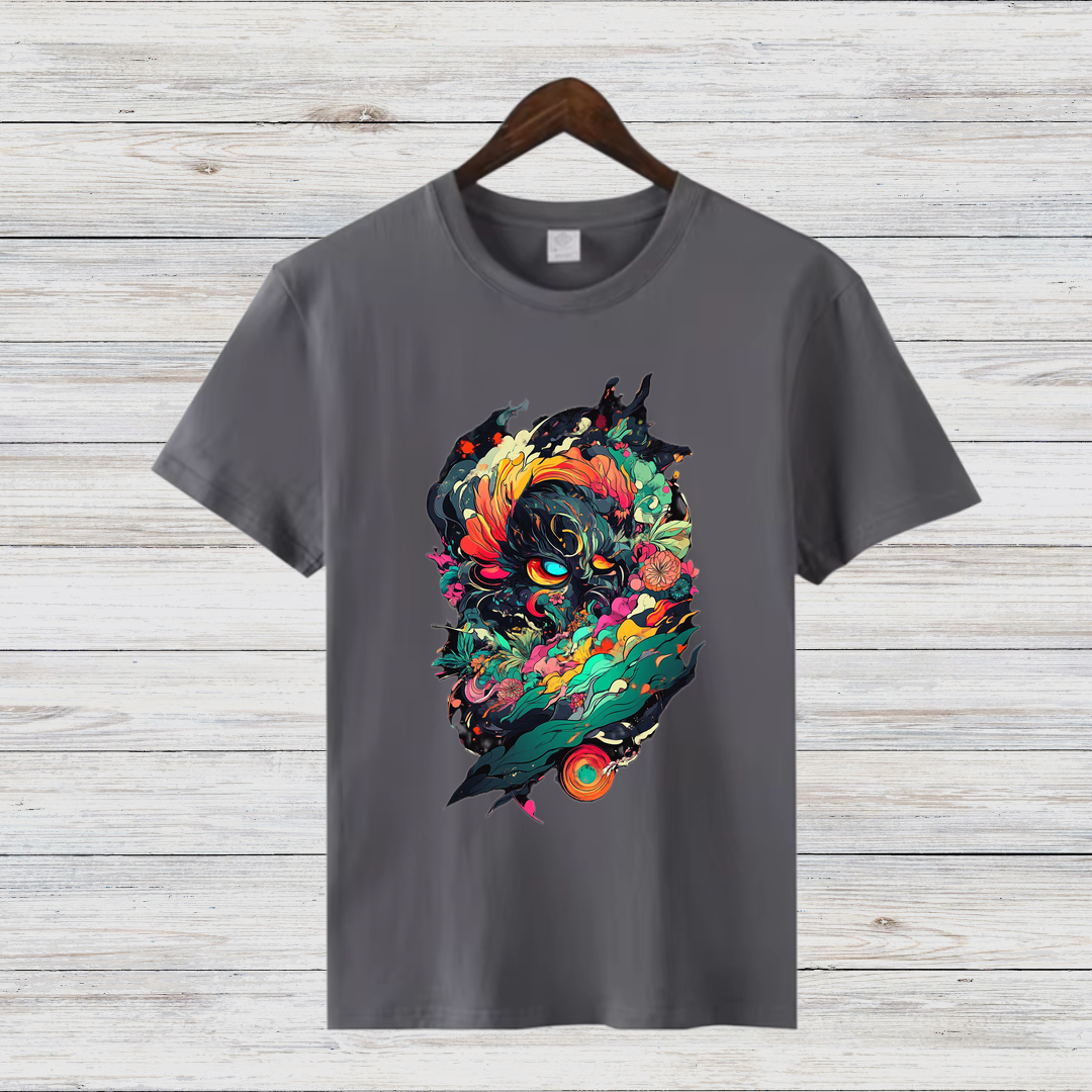 Mystisches Kunst T-Shirt | Fantasy Design Shirt | Kreatives Baumwollshirt | Geschenk für Kunstliebhaber | Statement Shirt für Männer