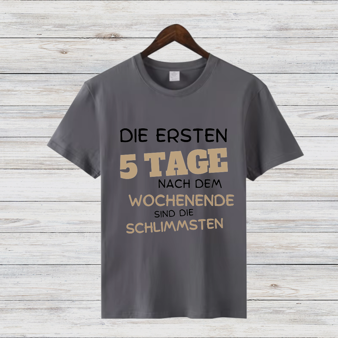 Montagshasser Shirt | Lustiges Sprüche T-Shirt | Perfektes Geschenk für Morgenmuffel | Witziges Statement Shirt für Büro & Alltag