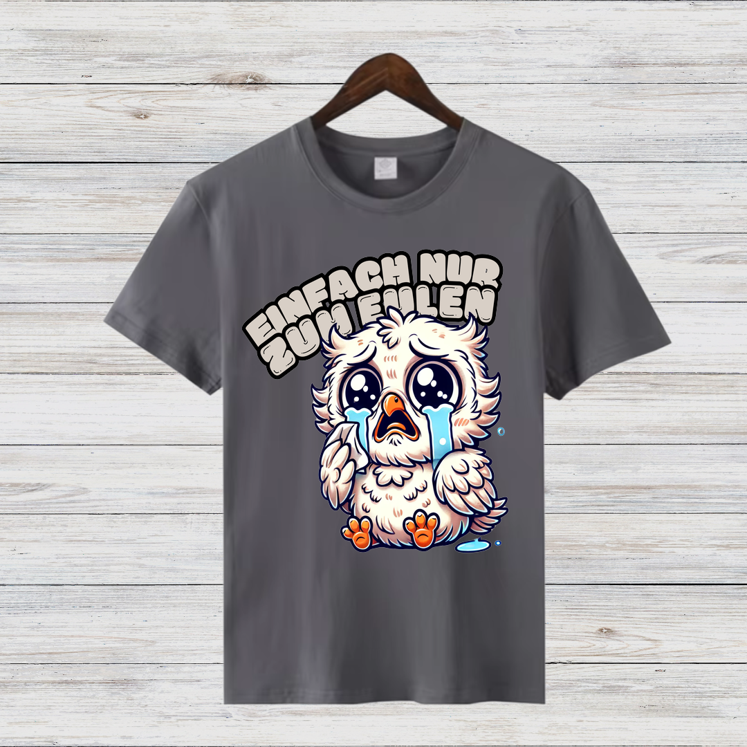Trauriger Eulenfreund | Lustiges Wintershirt | Statement Shirt für Emotionen | Cooles Geschenk für Eulenfans