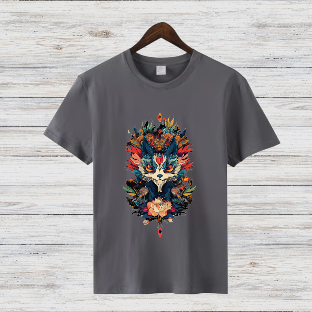 Mystischer Waldgeist | Fantasy T-Shirt | Magisches Tiermotiv | Kunstvolles Design für Naturliebhaber