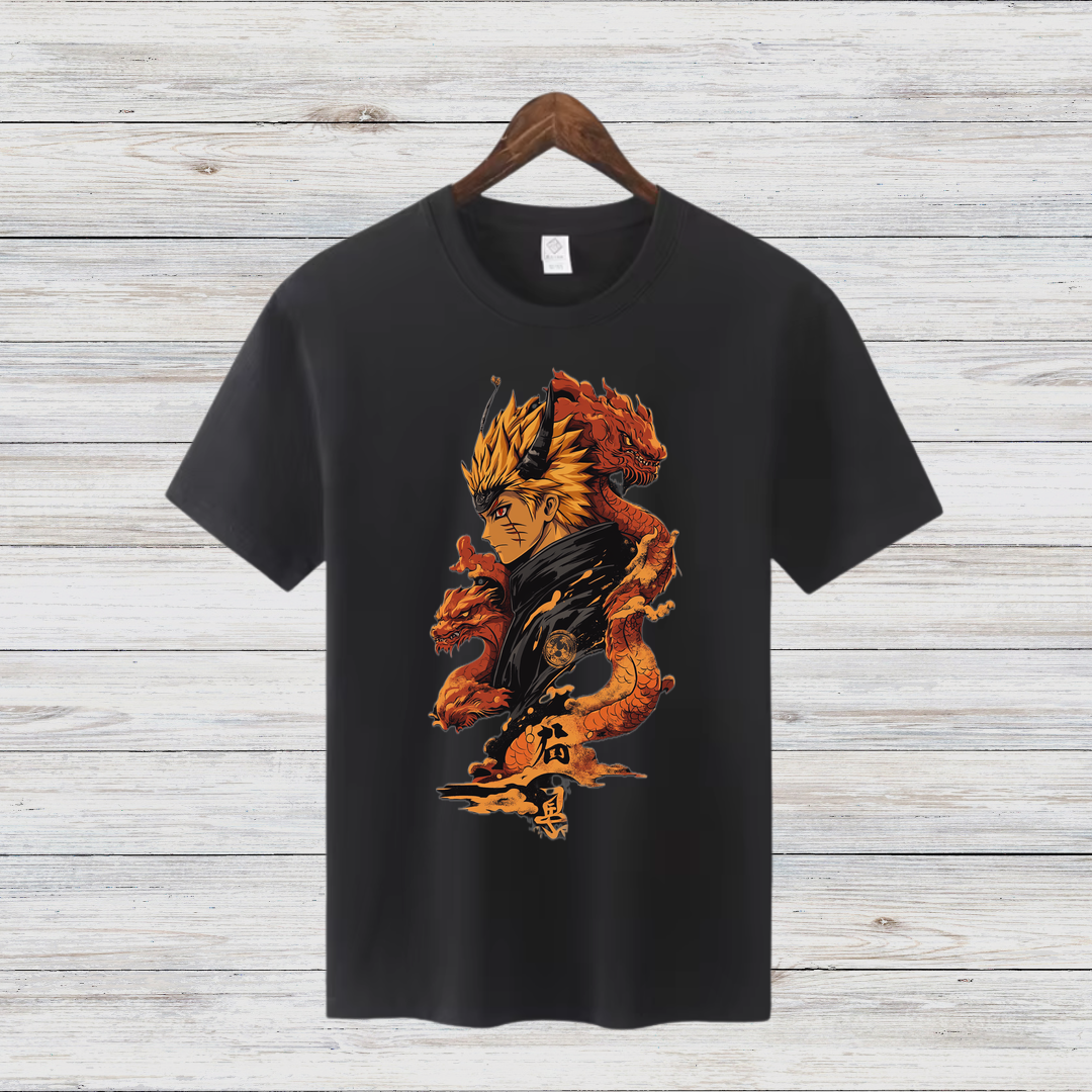 Episches Anime Shirt | Ninja Krieger Design | Stylisches Baumwollshirt | Perfekt für Fans | Geschenkidee für Anime-Liebhaber