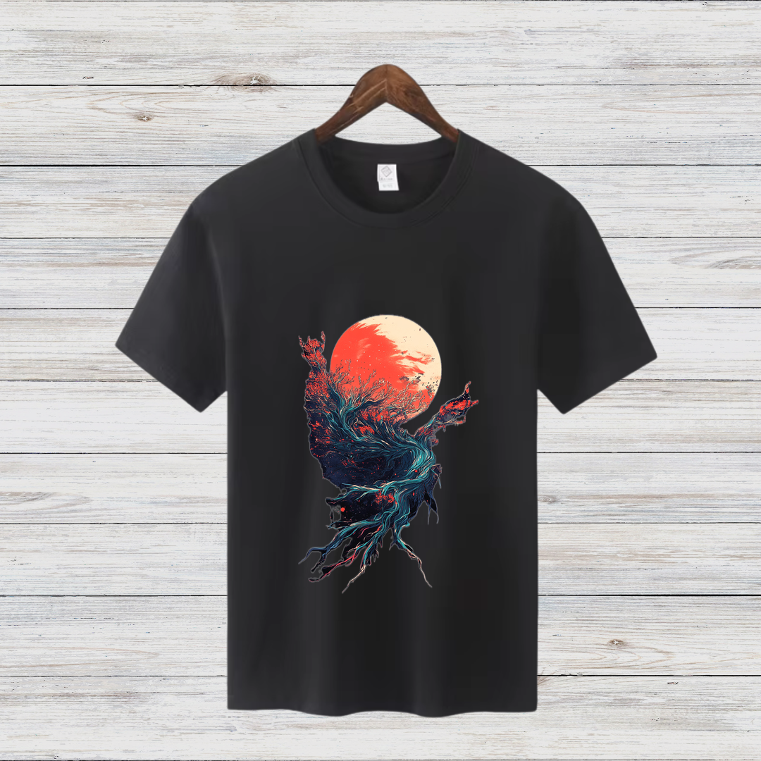 Mystisches Naturdesign | Stylisches Kunst T-Shirt | Fantasy Shirt für Naturliebhaber | Modernes Statement Shirt