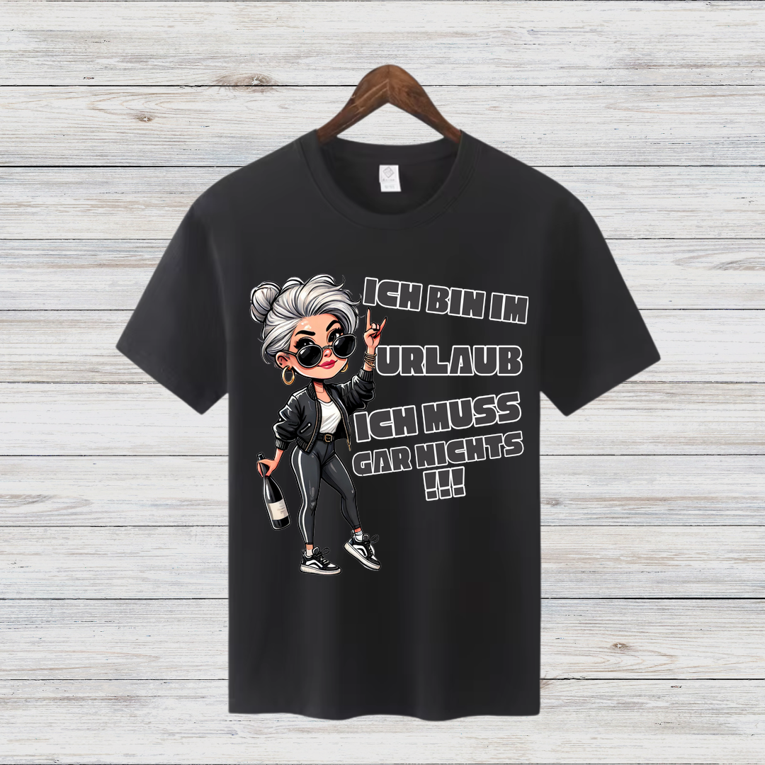 Urlaubsshirt | Lustiges Statement-Shirt | Entspanntes Freizeitshirt | Cooles Geschenk für Reisende