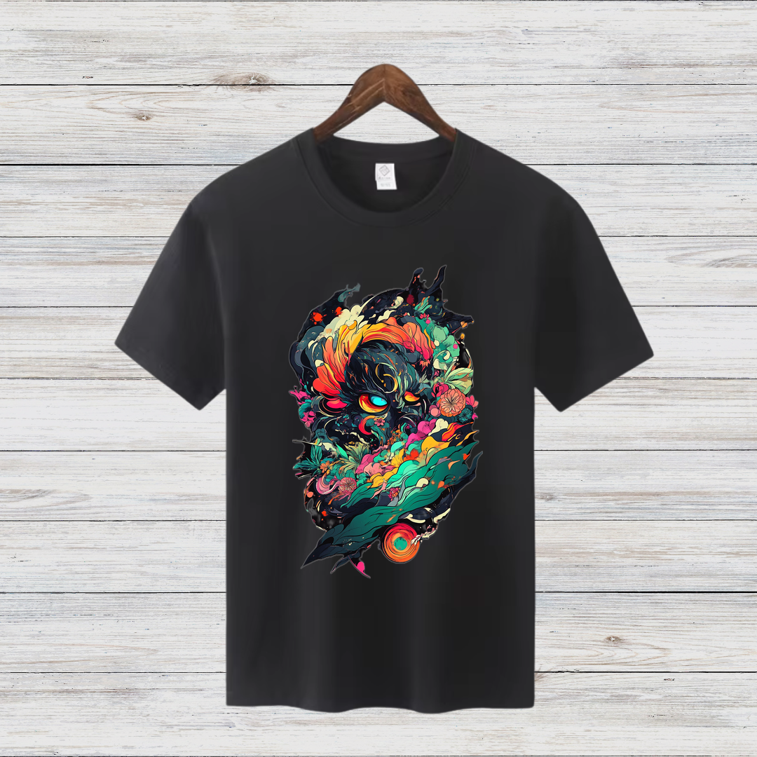 Mystisches Kunst T-Shirt | Fantasy Design Shirt | Kreatives Baumwollshirt | Geschenk für Kunstliebhaber | Statement Shirt für Männer