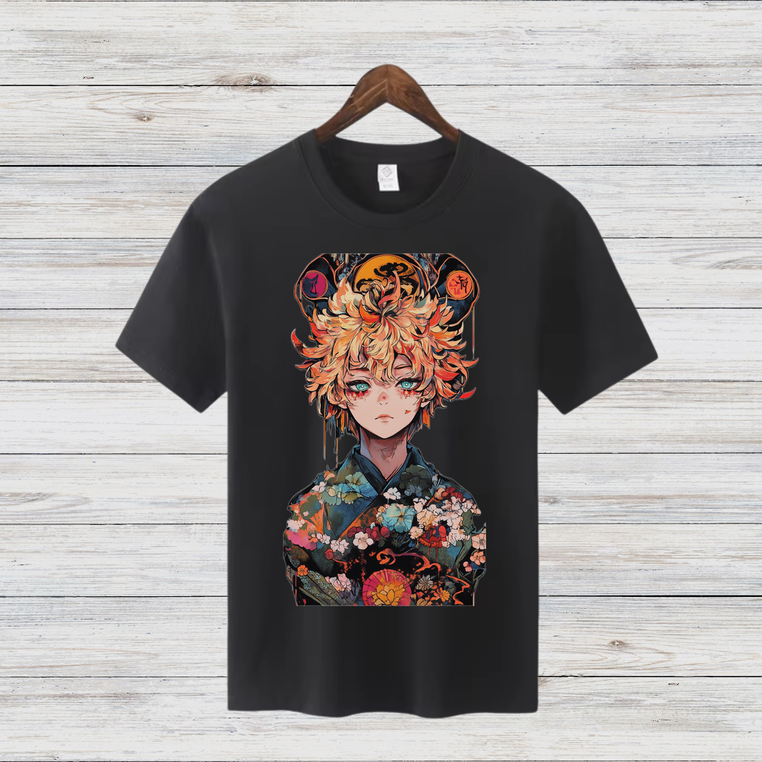 Anime Art Shirt | Stylisches Baumwollshirt | Winter Fashion für Fans | Japanisches Design T-Shirt