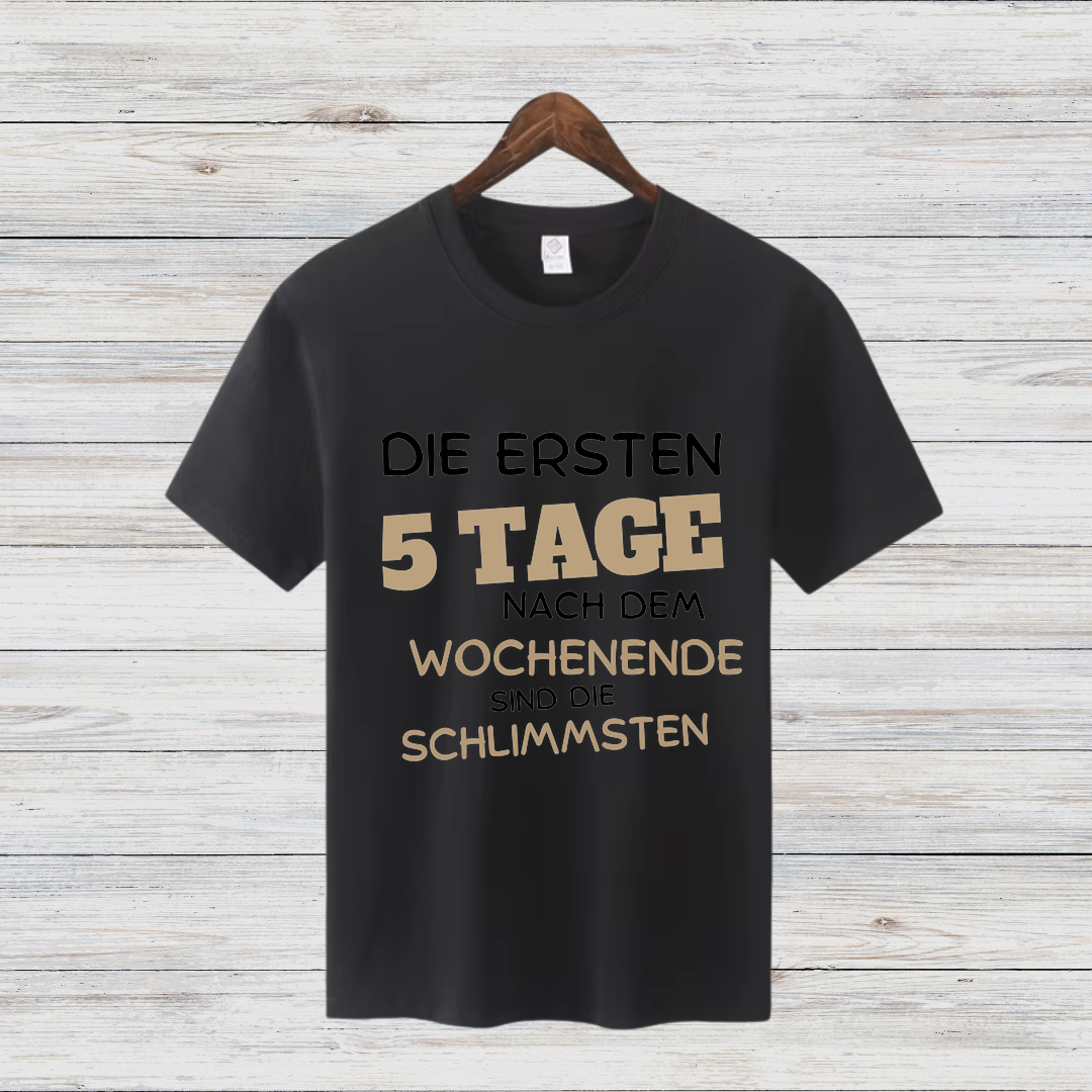 Montagshasser Shirt | Lustiges Sprüche T-Shirt | Perfektes Geschenk für Morgenmuffel | Witziges Statement Shirt für Büro & Alltag