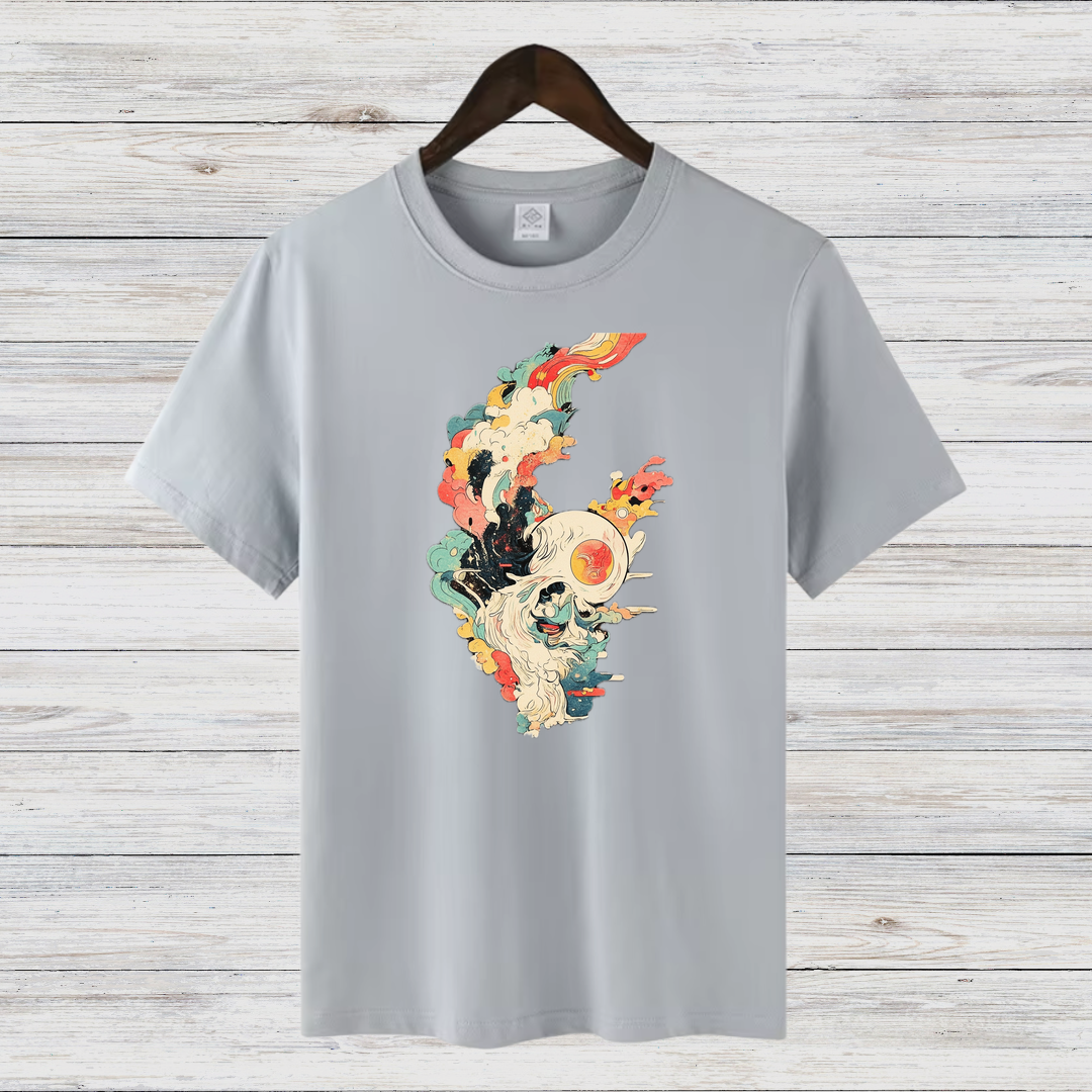 Mystischer Totenkopf | Künstlerisches Wintershirt | Stylisches Statement-Shirt | Perfektes Geschenk für Kunstliebhaber