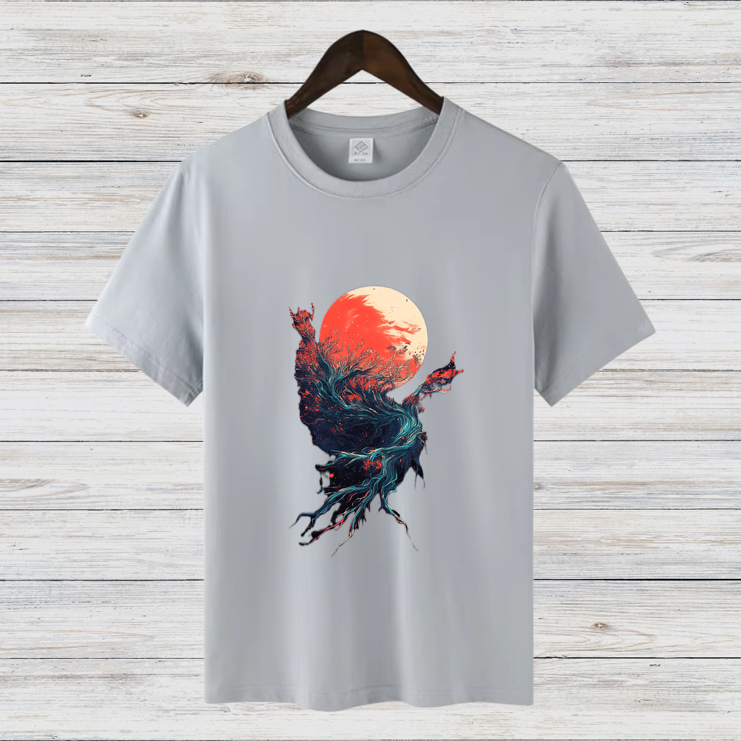 Mystisches Naturdesign | Stylisches Kunst T-Shirt | Fantasy Shirt für Naturliebhaber | Modernes Statement Shirt