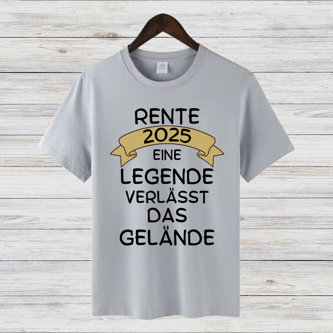 Rente 2025 Shirt | Lustiges Abschiedsgeschenk | Legendäres Ruhestand T-Shirt | Geschenkidee für Rentner