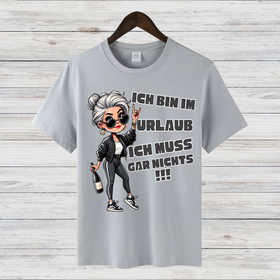 Urlaubsshirt | Lustiges Statement-Shirt | Entspanntes Freizeitshirt | Cooles Geschenk für Reisende