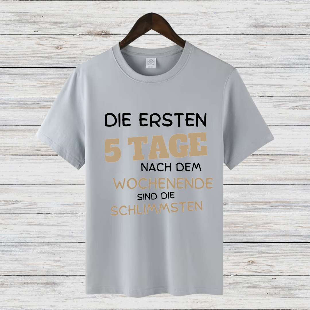 Montagshasser Shirt | Lustiges Sprüche T-Shirt | Perfektes Geschenk für Morgenmuffel | Witziges Statement Shirt für Büro & Alltag