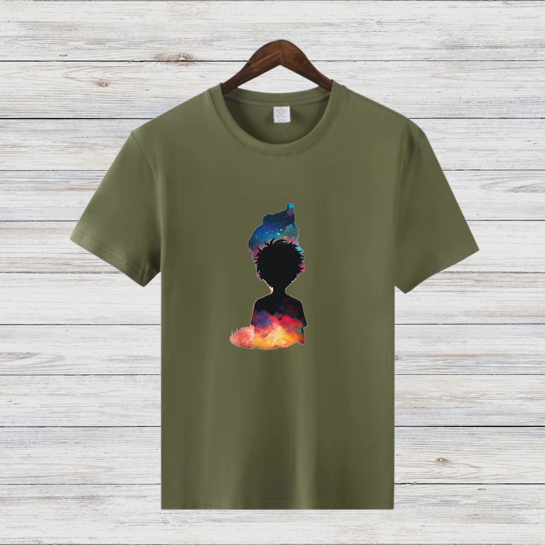 Galaxy Silhouette Shirt | Künstlerisches T-Shirt | Kreatives Design | Baumwollshirt für Stilbewusste