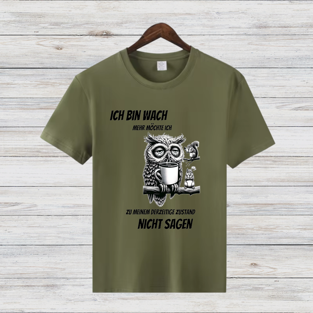 Eulen Statement Shirt | Lustiges Winterdesign | Humorvolles Weihnachtsgeschenk | Damen T-Shirt für kalte Tage