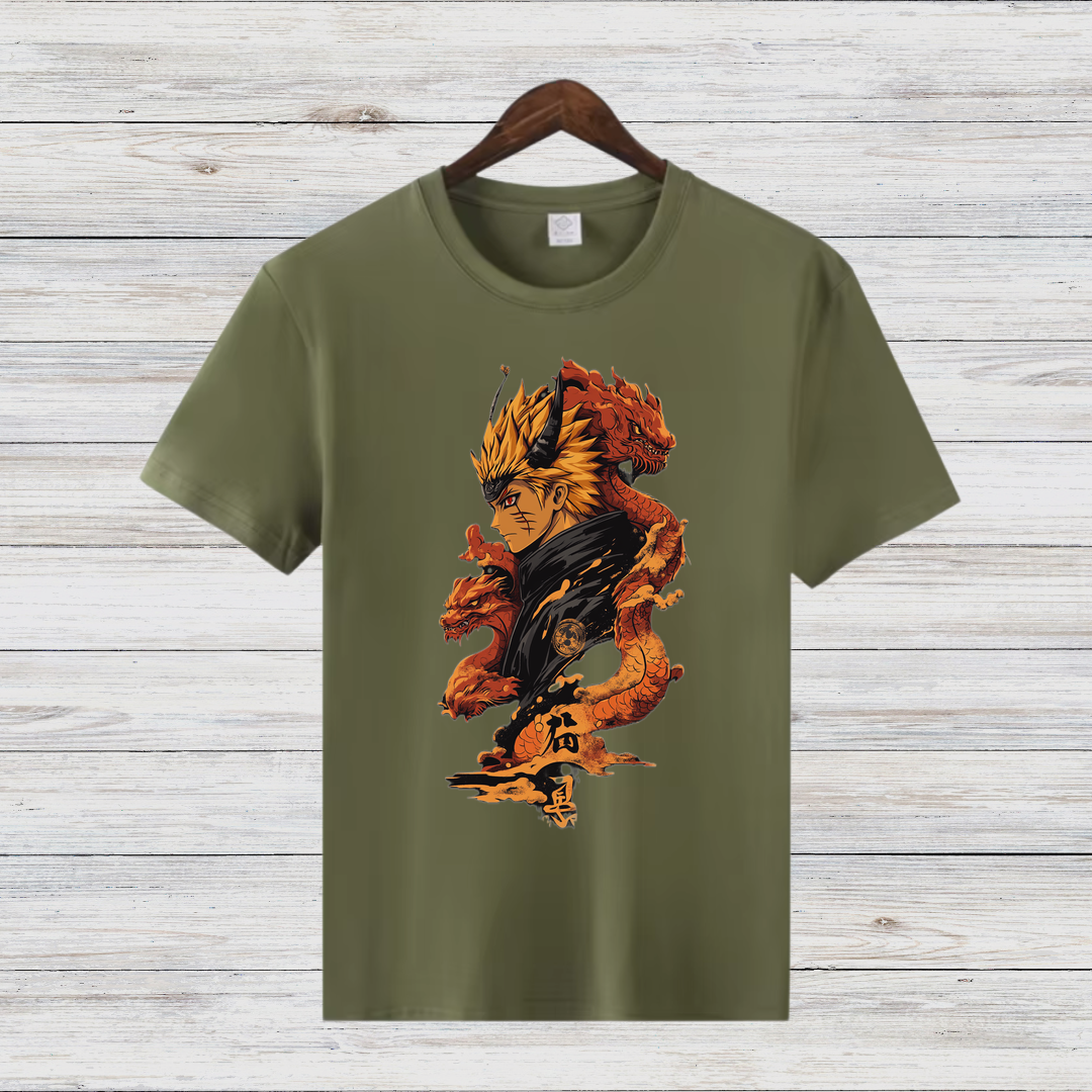 Episches Anime Shirt | Ninja Krieger Design | Stylisches Baumwollshirt | Perfekt für Fans | Geschenkidee für Anime-Liebhaber
