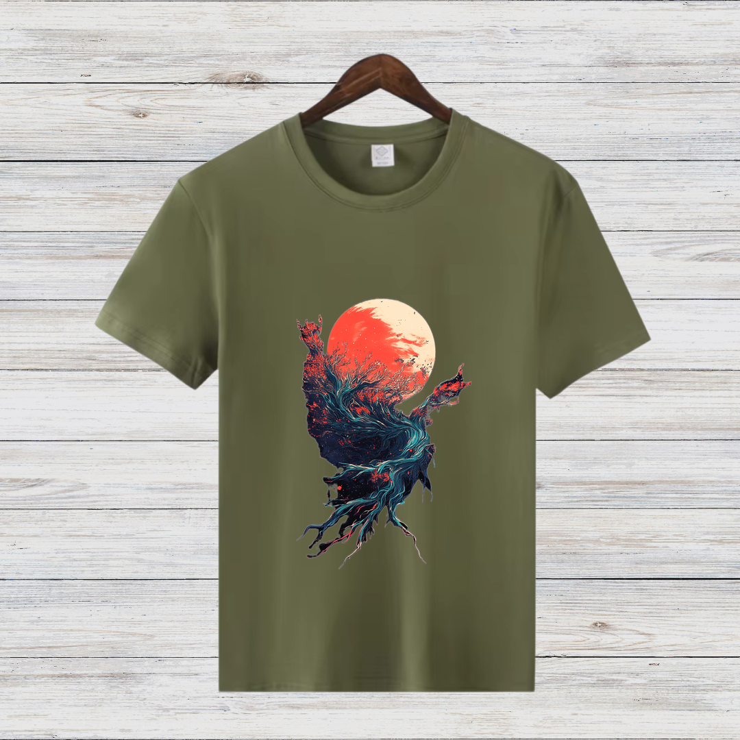 Mystisches Naturdesign | Stylisches Kunst T-Shirt | Fantasy Shirt für Naturliebhaber | Modernes Statement Shirt