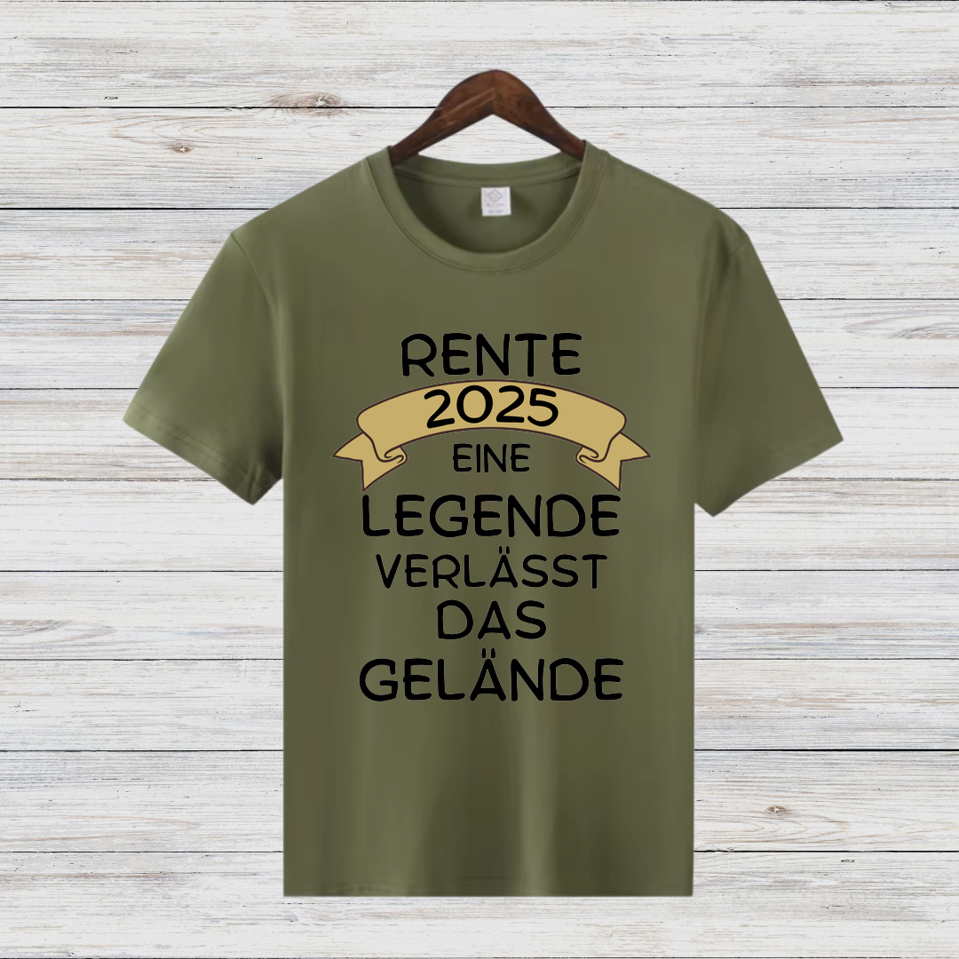 Rente 2025 Shirt | Lustiges Abschiedsgeschenk | Legendäres Ruhestand T-Shirt | Geschenkidee für Rentner