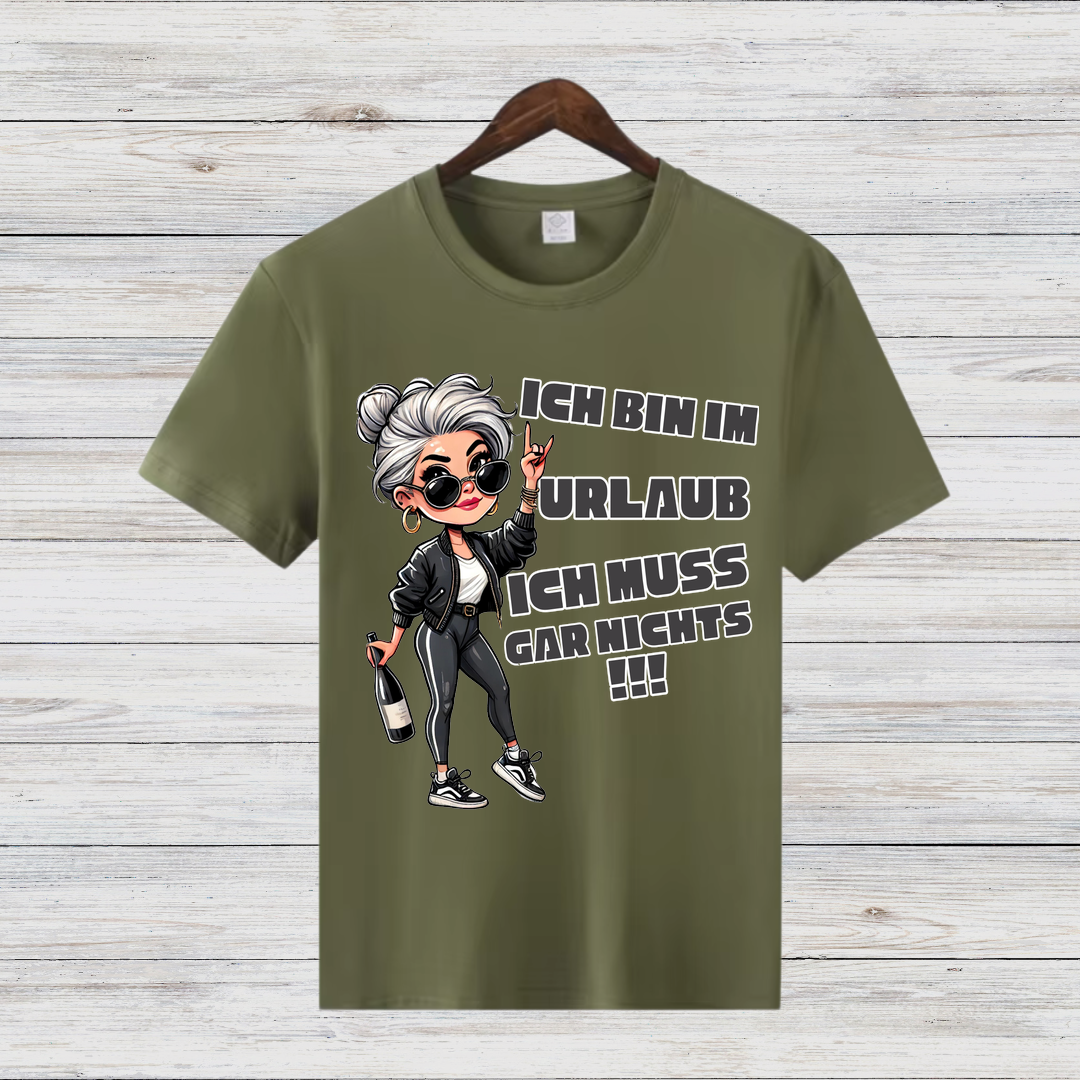 Urlaubsshirt | Lustiges Statement-Shirt | Entspanntes Freizeitshirt | Cooles Geschenk für Reisende