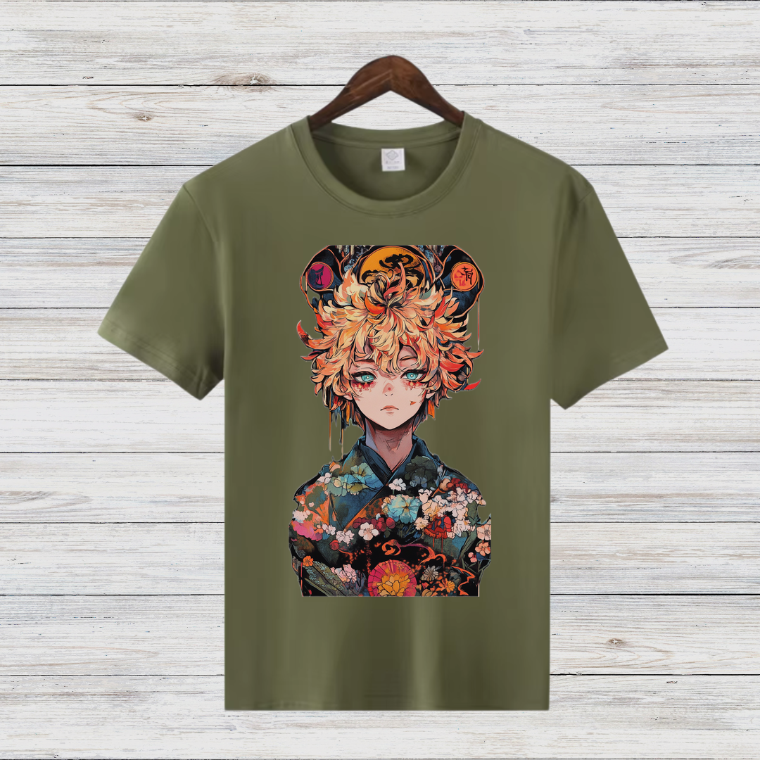 Anime Art Shirt | Stylisches Baumwollshirt | Winter Fashion für Fans | Japanisches Design T-Shirt