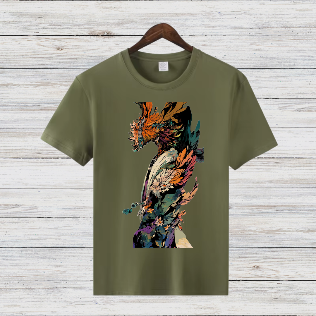 Mystischer Drachenkrieger | Fantasy T-Shirt | Episches Drachen-Motiv | Stilvolles Shirt für Fantasy-Fans
