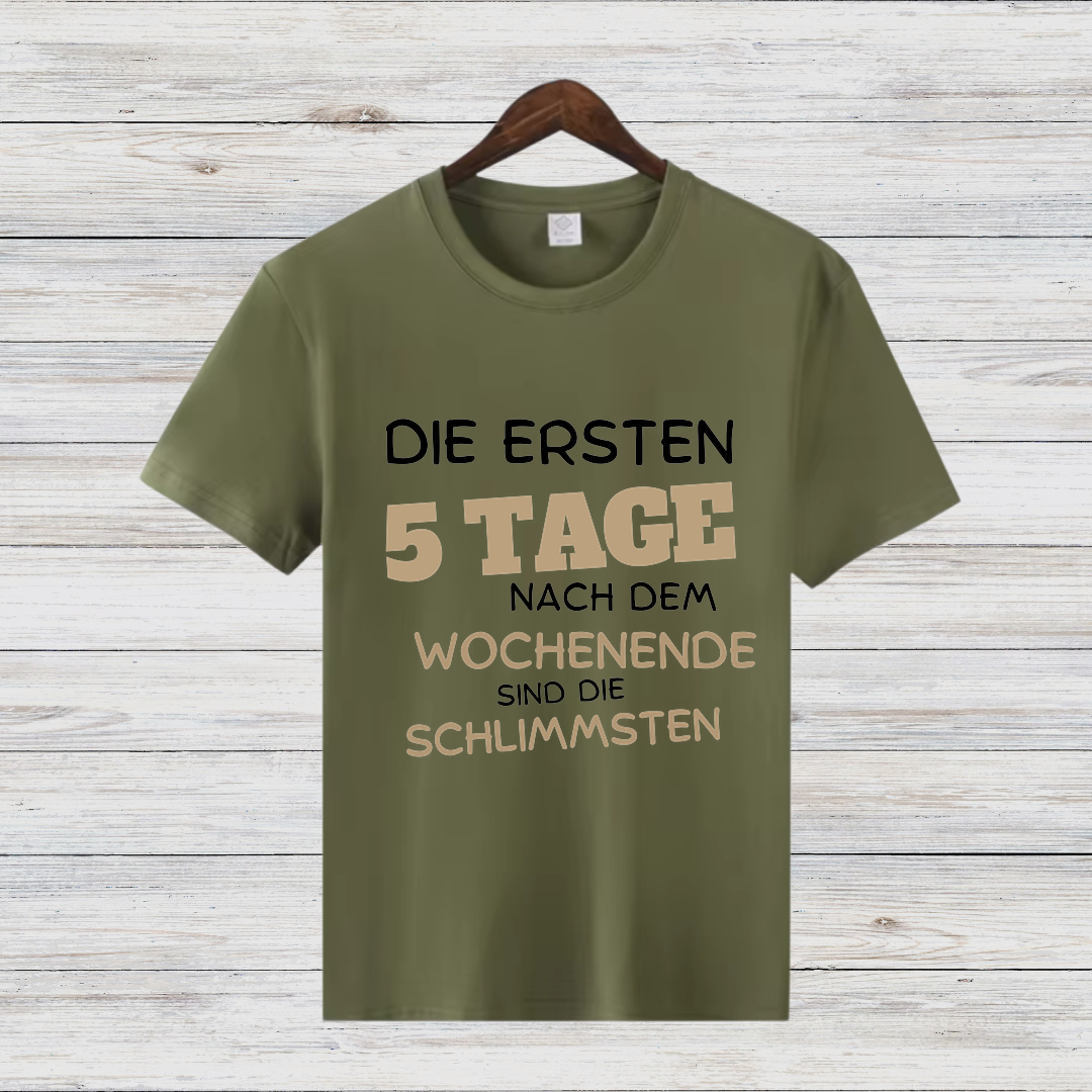 Montagshasser Shirt | Lustiges Sprüche T-Shirt | Perfektes Geschenk für Morgenmuffel | Witziges Statement Shirt für Büro & Alltag