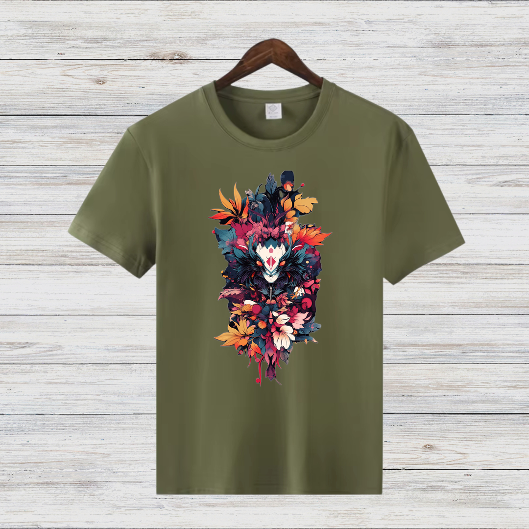 Mystisches Herbstdesign | Künstlerisches T-Shirt | Stilvolles Fantasy-Motiv | Statement Shirt für Kreative