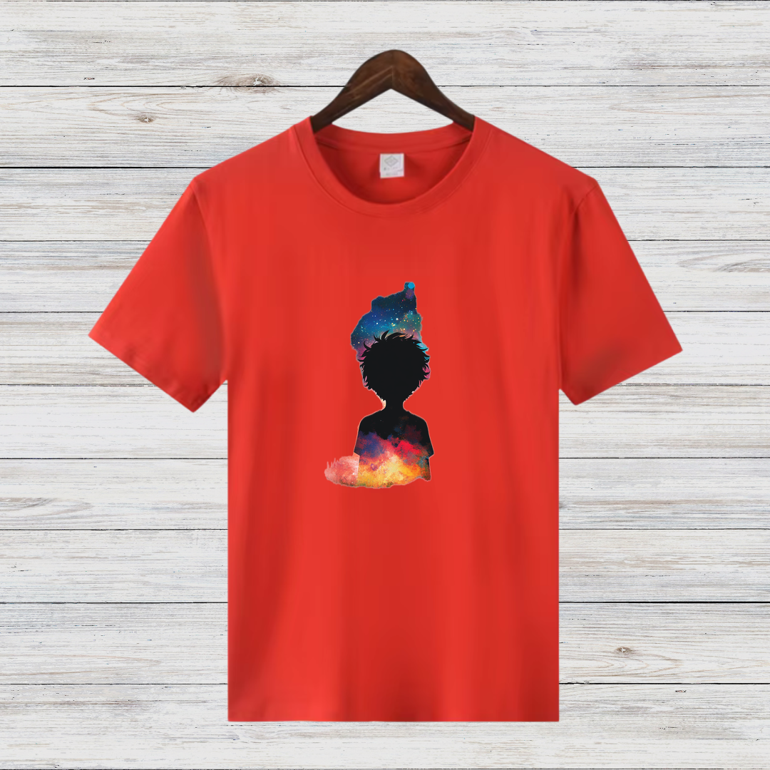 Galaxy Silhouette Shirt | Künstlerisches T-Shirt | Kreatives Design | Baumwollshirt für Stilbewusste