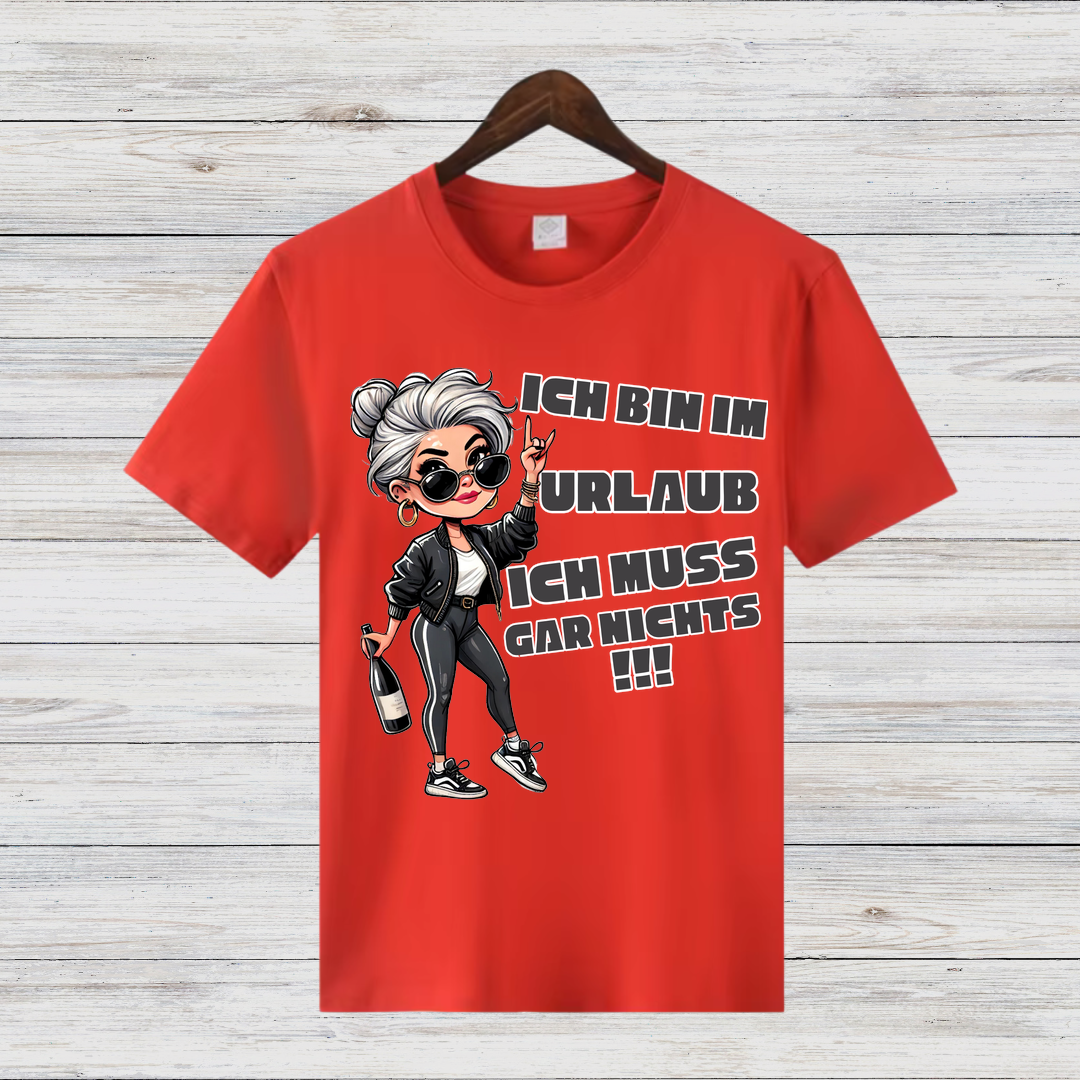 Urlaubsshirt | Lustiges Statement-Shirt | Entspanntes Freizeitshirt | Cooles Geschenk für Reisende