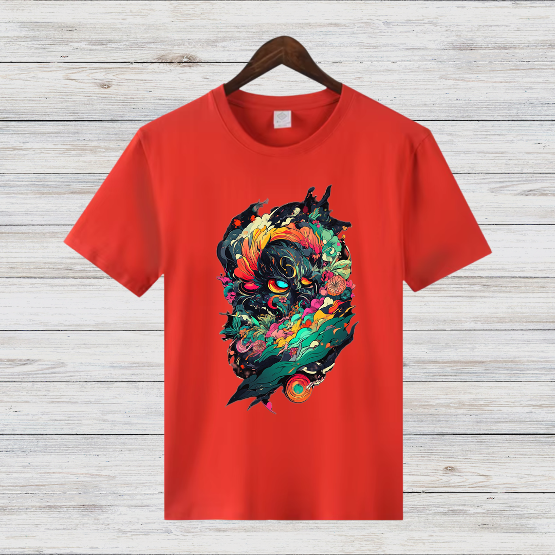 Mystisches Kunst T-Shirt | Fantasy Design Shirt | Kreatives Baumwollshirt | Geschenk für Kunstliebhaber | Statement Shirt für Männer