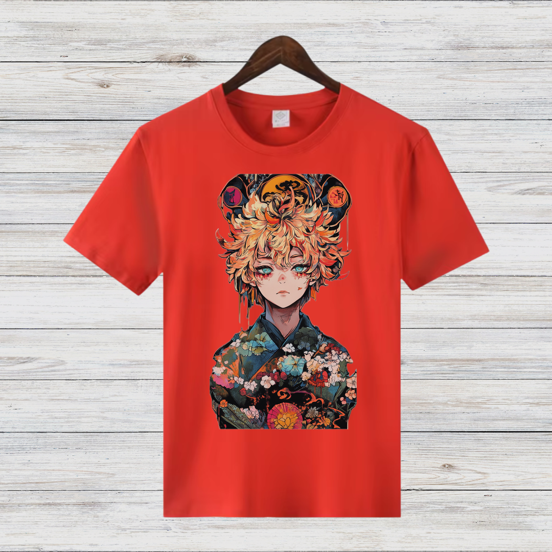 Anime Art Shirt | Stylisches Baumwollshirt | Winter Fashion für Fans | Japanisches Design T-Shirt