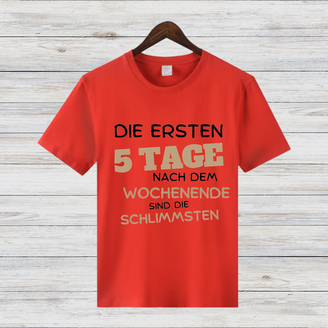 Montagshasser Shirt | Lustiges Sprüche T-Shirt | Perfektes Geschenk für Morgenmuffel | Witziges Statement Shirt für Büro & Alltag
