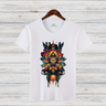 Magisches Blumen-Shirt | Künstlerisches T-Shirt | Boho Style | Fashion Statement für kreative Seelen