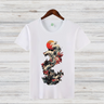 Japanische Welle | Kunstvolles T-Shirt | Asiatisches Design | Stylisches Baumwollshirt für den Winter
