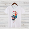 Mystische Koi Fische | Asiatisches Kunst T-Shirt | Winterliches Statement Shirt | Elegantes Baumwollshirt für Stilbewusste