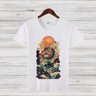 Mystischer Drachengeist | Japanisches Kunst T-Shirt | Asiatisches Drachen-Design | Stilvolles Winter-Statement | Baumwollshirt für Fantasy-Fans