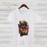 Mystische Katzenmagie | Künstlerisches T-Shirt | Fantasy Katzen-Design | Stilvolles Statement-Shirt für Katzenliebhaber