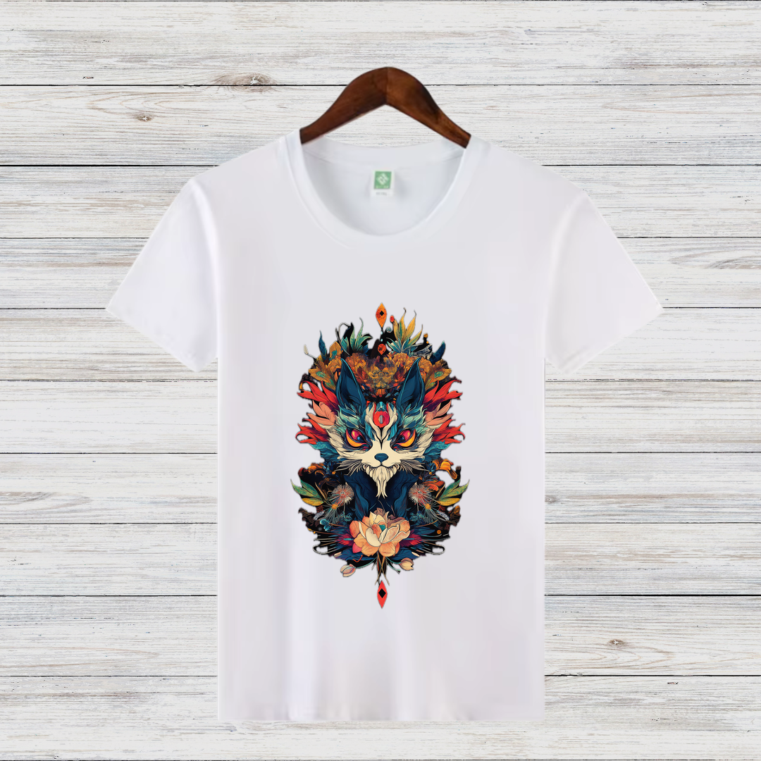 Mystischer Waldgeist | Fantasy T-Shirt | Magisches Tiermotiv | Kunstvolles Design für Naturliebhaber