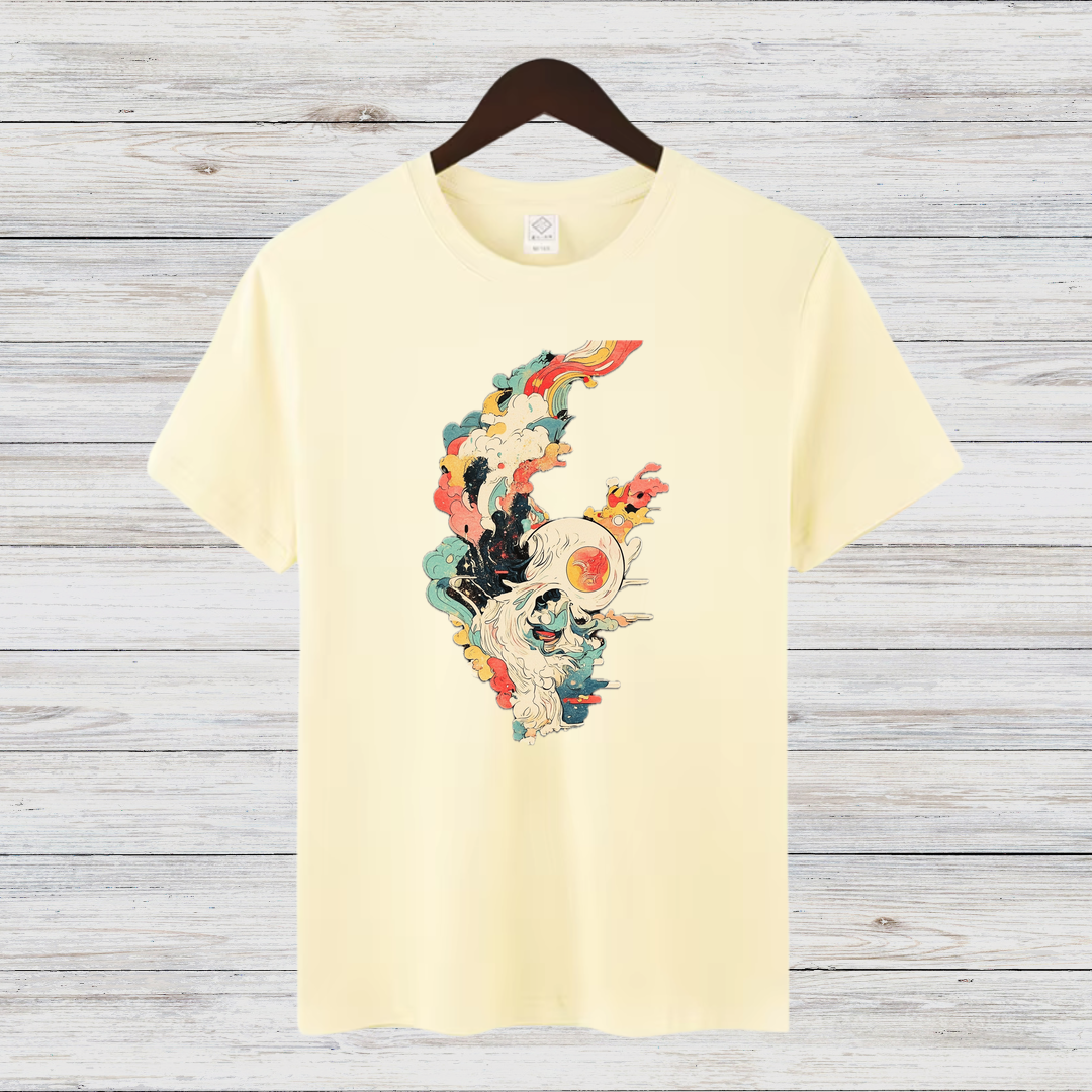 Mystischer Totenkopf | Künstlerisches Wintershirt | Stylisches Statement-Shirt | Perfektes Geschenk für Kunstliebhaber