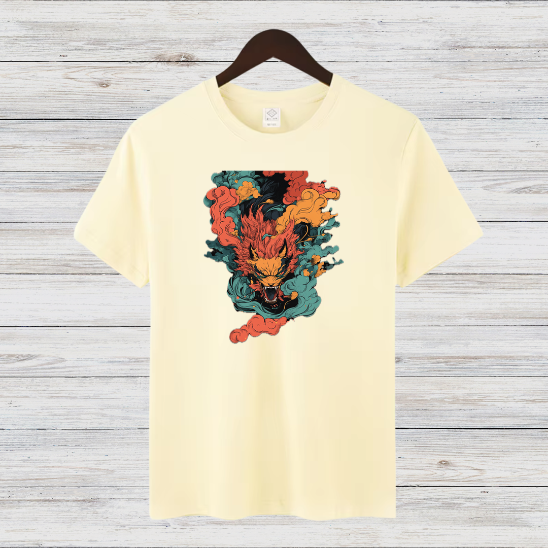 Mystischer Drachengeist | Asiatisches Fantasy Shirt | Stylisches Winter-Statement | Baumwollshirt für Drachen-Fans