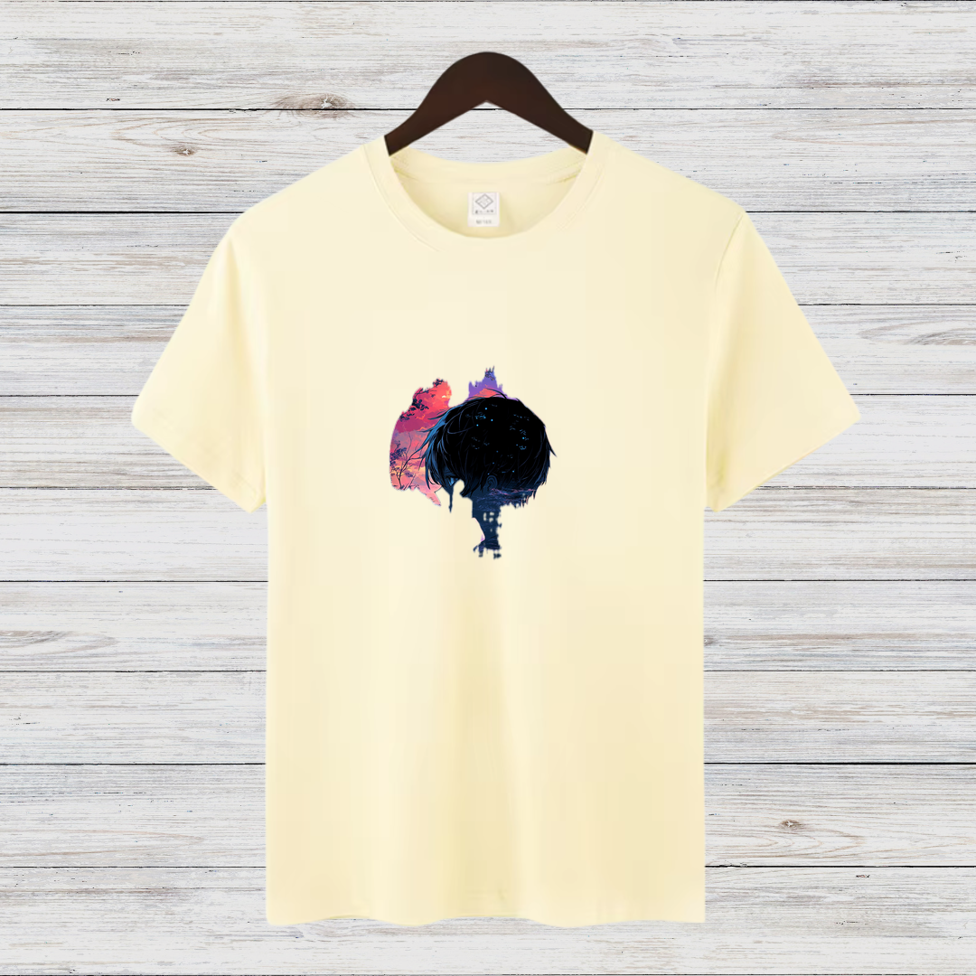 Mystisches Anime Shirt | Stilvolles Baumwollshirt | Geschenk für Anime-Fans | Künstlerisches Design-Shirt