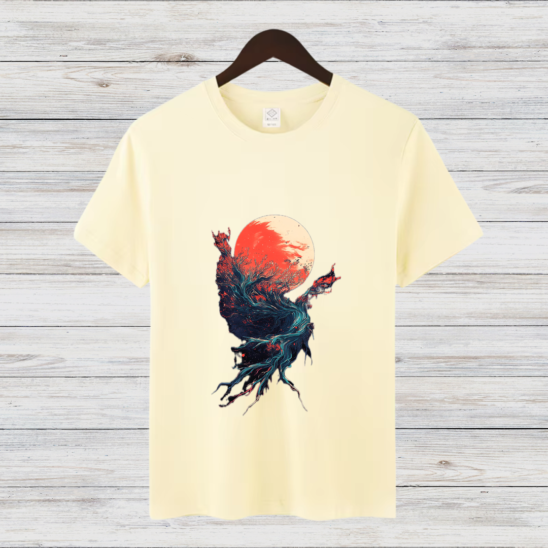 Mystisches Naturdesign | Stylisches Kunst T-Shirt | Fantasy Shirt für Naturliebhaber | Modernes Statement Shirt