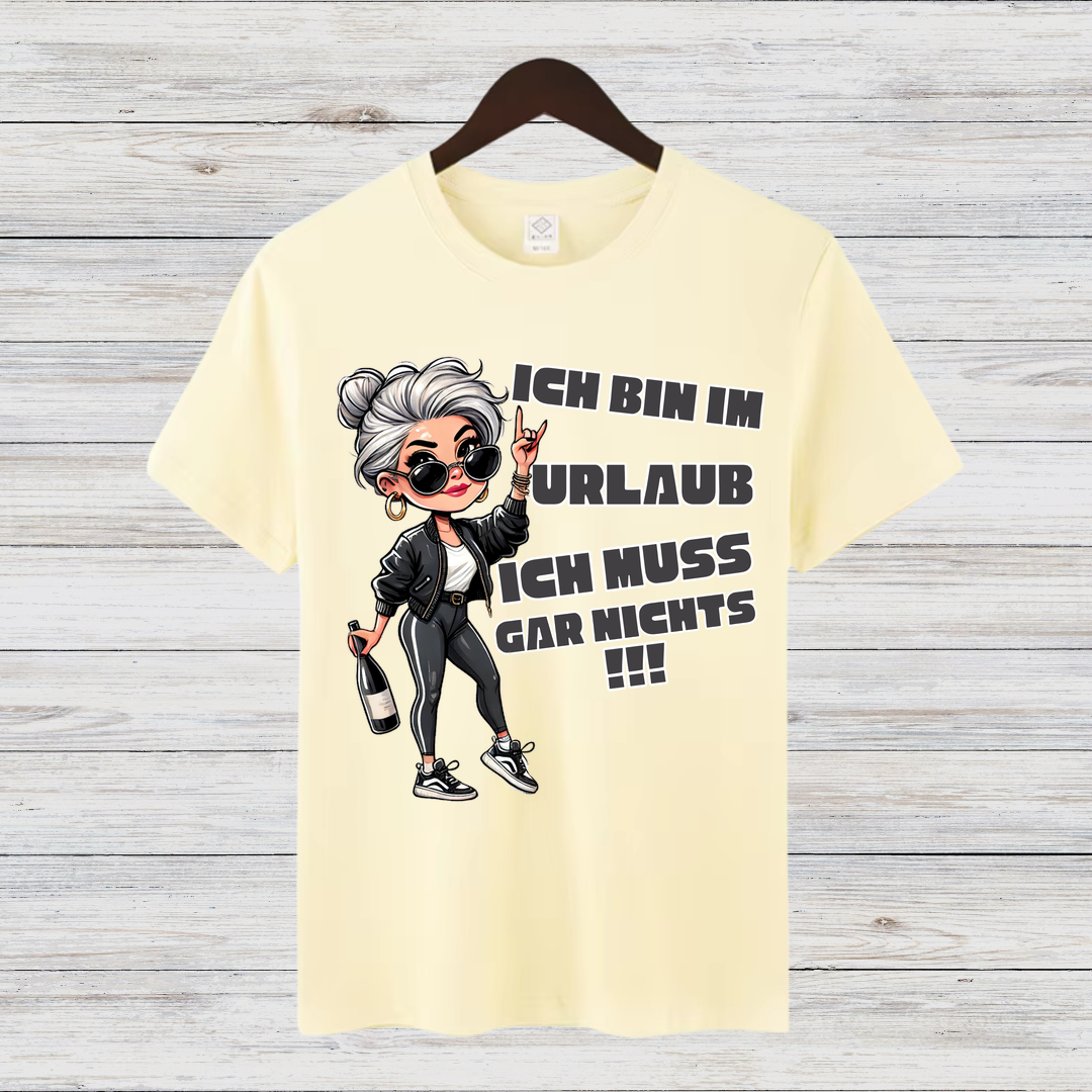 Urlaubsshirt | Lustiges Statement-Shirt | Entspanntes Freizeitshirt | Cooles Geschenk für Reisende