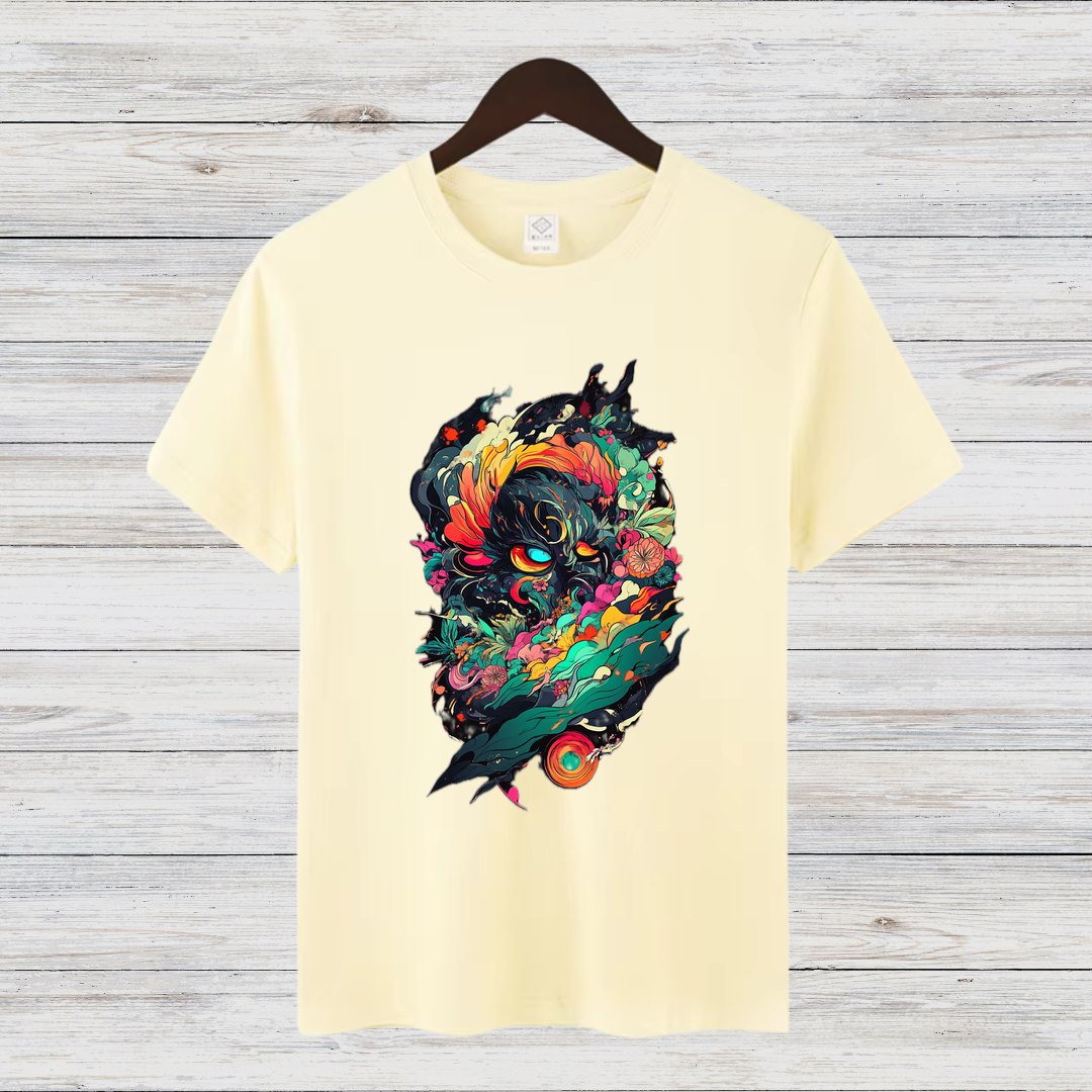 Mystisches Kunst T-Shirt | Fantasy Design Shirt | Kreatives Baumwollshirt | Geschenk für Kunstliebhaber | Statement Shirt für Männer